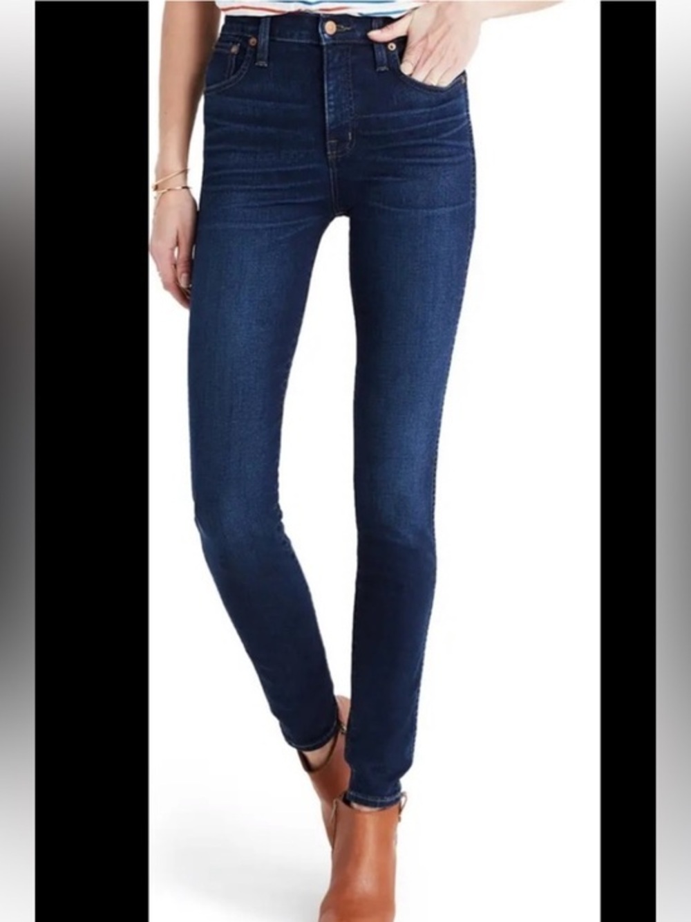 Madewell Deep Indigo High-Rise Skinny Jeans